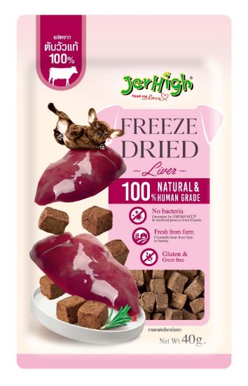รูปภาพของ JERHIGH FREEZE DRIED BEEF LIVER 40GX6