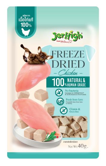 รูปภาพของ JERHIGH FREEZE DRIED CHICKEN 40GX6